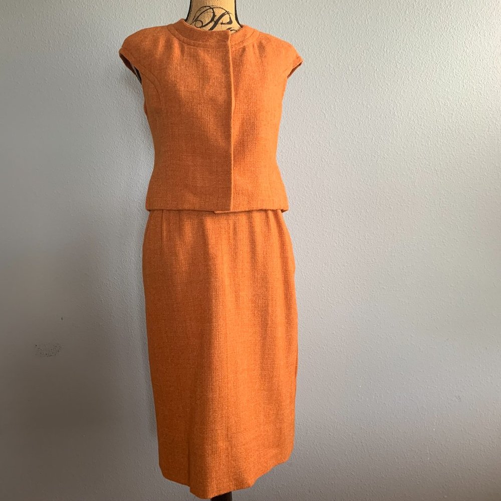 1950s Dalemoor MCM Skirt Set in Amber - Picture 1 of 11